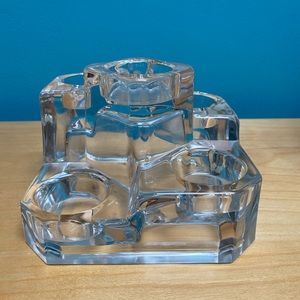 RETIRED Partylite Glass Multi Tealight Centerpiece